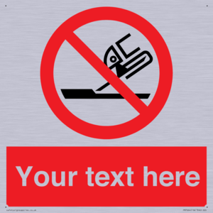 Custom prohibition Do not use for face grinding